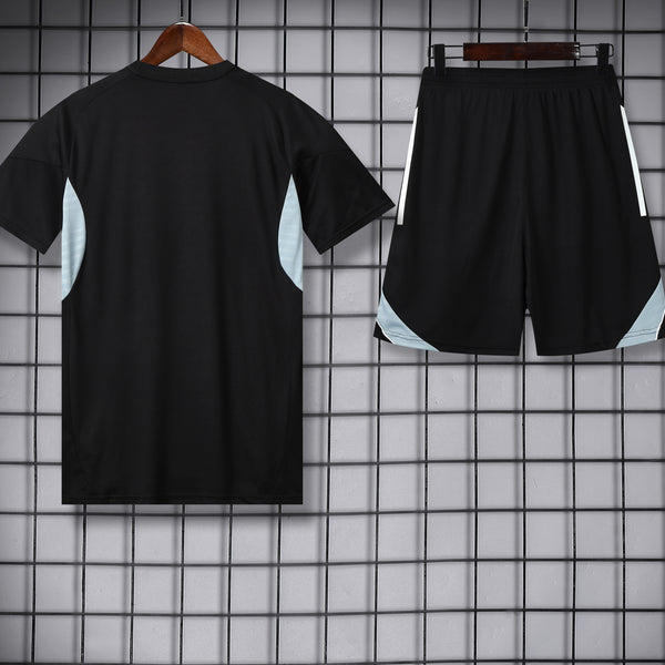 Ensemble Maillot Short Real Madrid 2025 2026 Noir Sombre