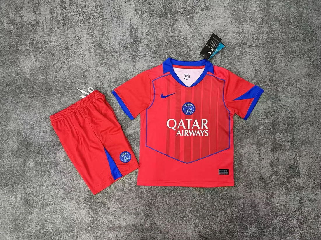 Kit Enfant PSG Rouge Third 2025 2026