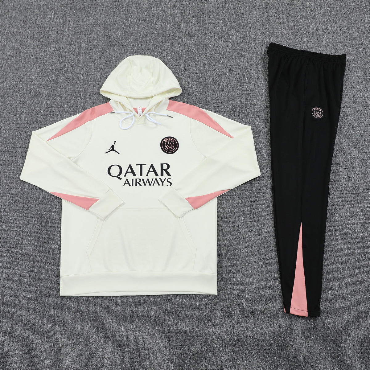 Ensemble Sweat capuche PSG Jordan 2024 2025 Blanc