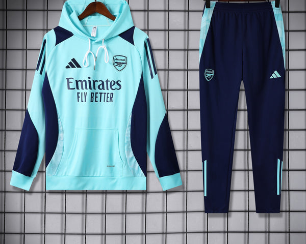 Ensemble Sweat capuche arsenal 2024 2025 bleu ciel