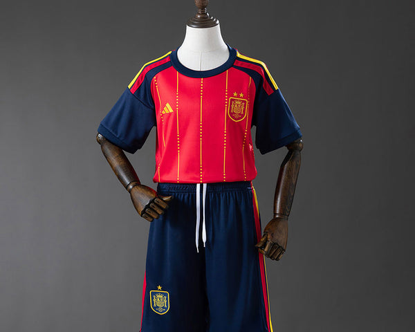 Kit Enfant Domicile Espagne Coupe du monde 2026 2 ÉTOILES ⭐️⭐️
