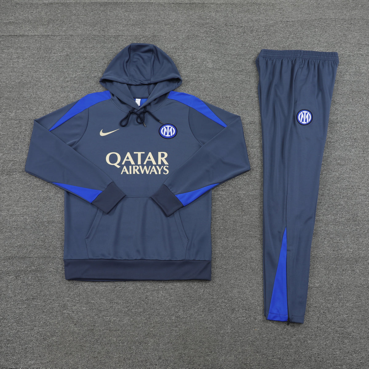 Ensemble Sweat capuche Inter Milan 2024 2025 bleu