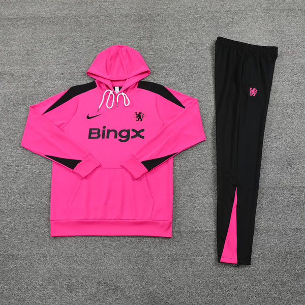 Ensemble Sweat capuche Chelsea 2024 2025 rose