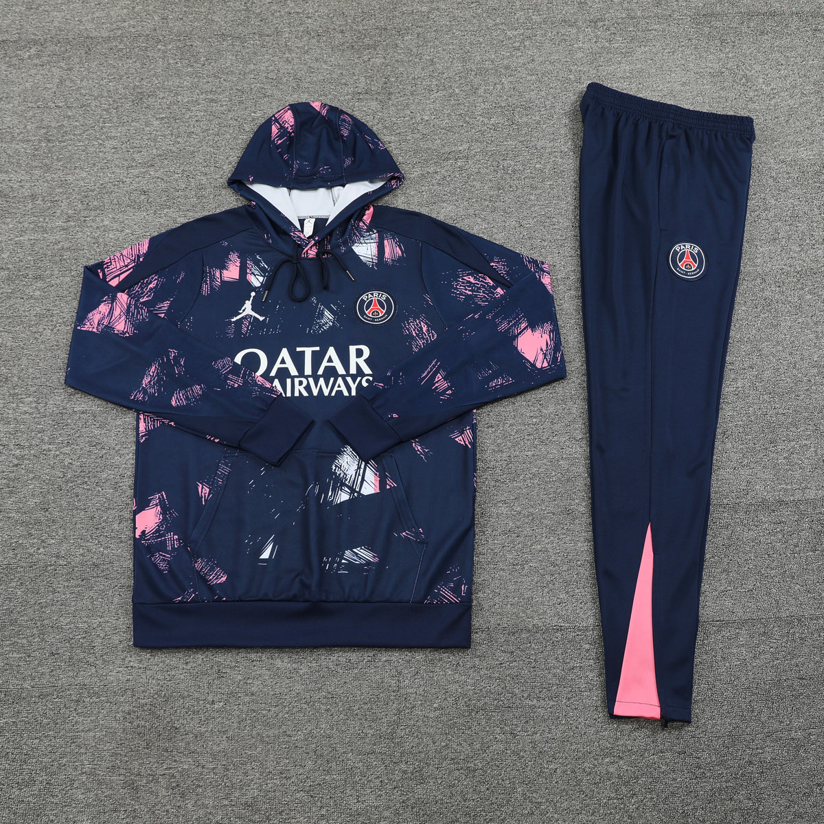 Ensemble Sweat capuche PSG Jordan 2024 2025 Blue