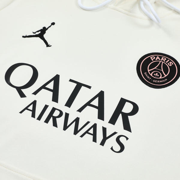 Ensemble Sweat capuche PSG Jordan 2024 2025 Blanc