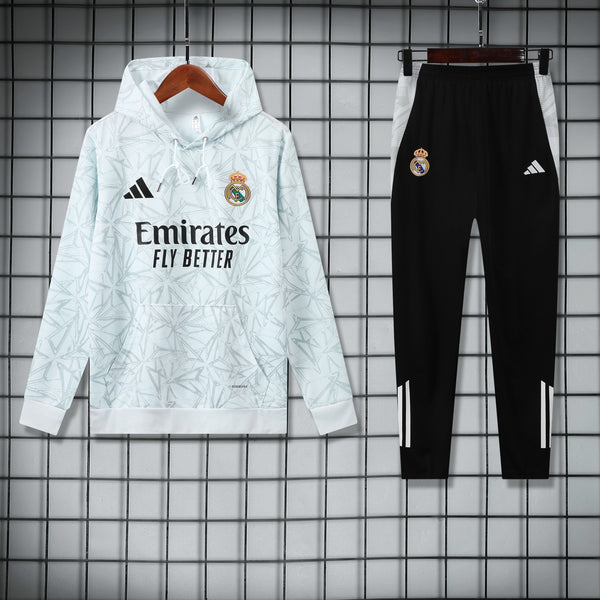 Survetement Real Madrid 2024 2025 Blanc Gris