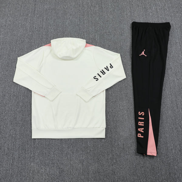 Ensemble Sweat capuche PSG Jordan 2024 2025 Blanc