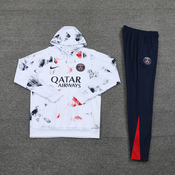 Ensemble Sweat capuche PSG 24-25 camouflage blanc