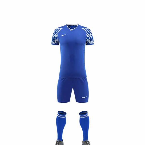 Ensemble match Nike bleu