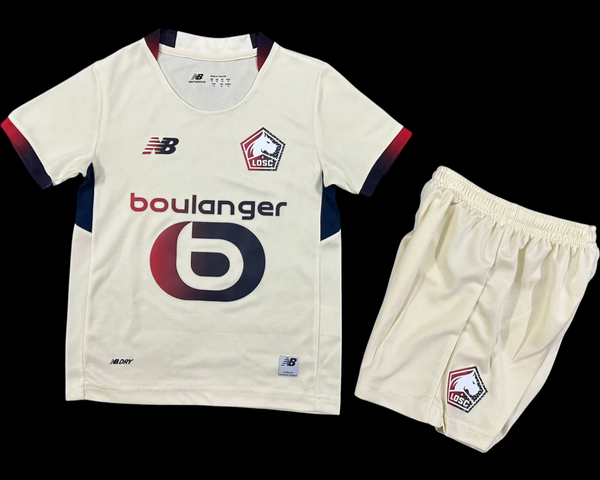 Lille Maillot Extérieur Kit Enfant 25/26