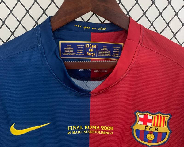 FC BARCELONE MAILLOT MANCHE LONGUE RÉTRO 2008 2009