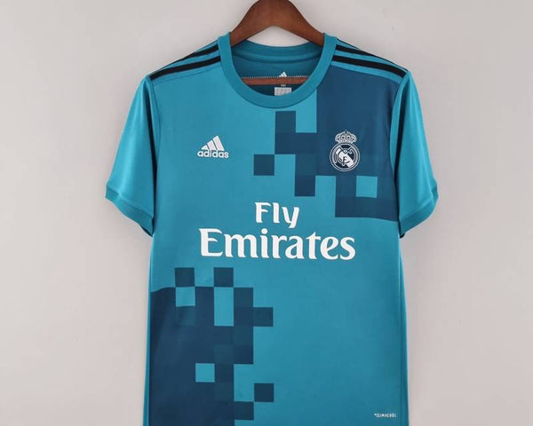 REAL MADRID 17-18 AWAY AUTHENTIC RETRO BLEU