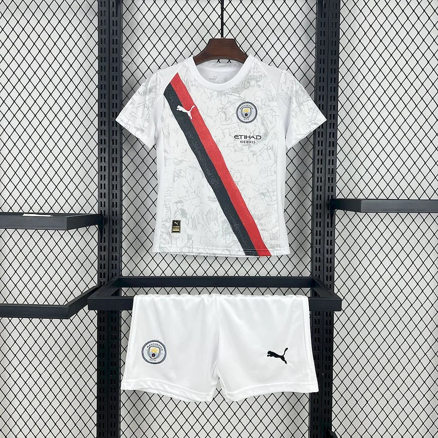 Kit Enfant Manchester City White 2025 2026