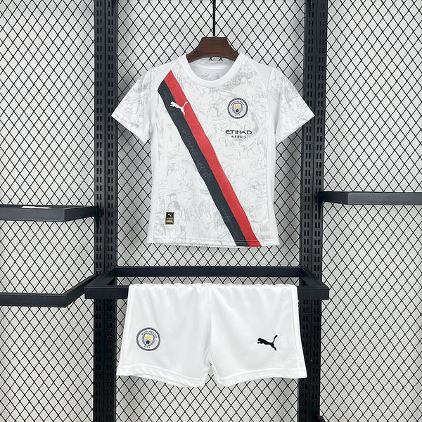 Kit Enfant Manchester City White 2025 2026