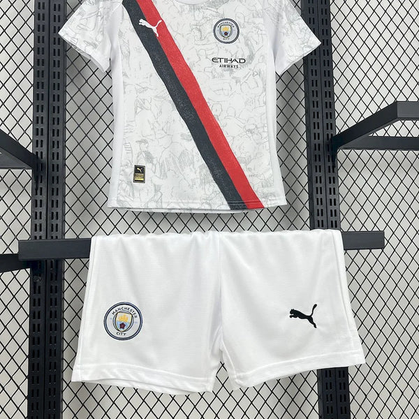 Kit Enfant Manchester City White 2025 2026