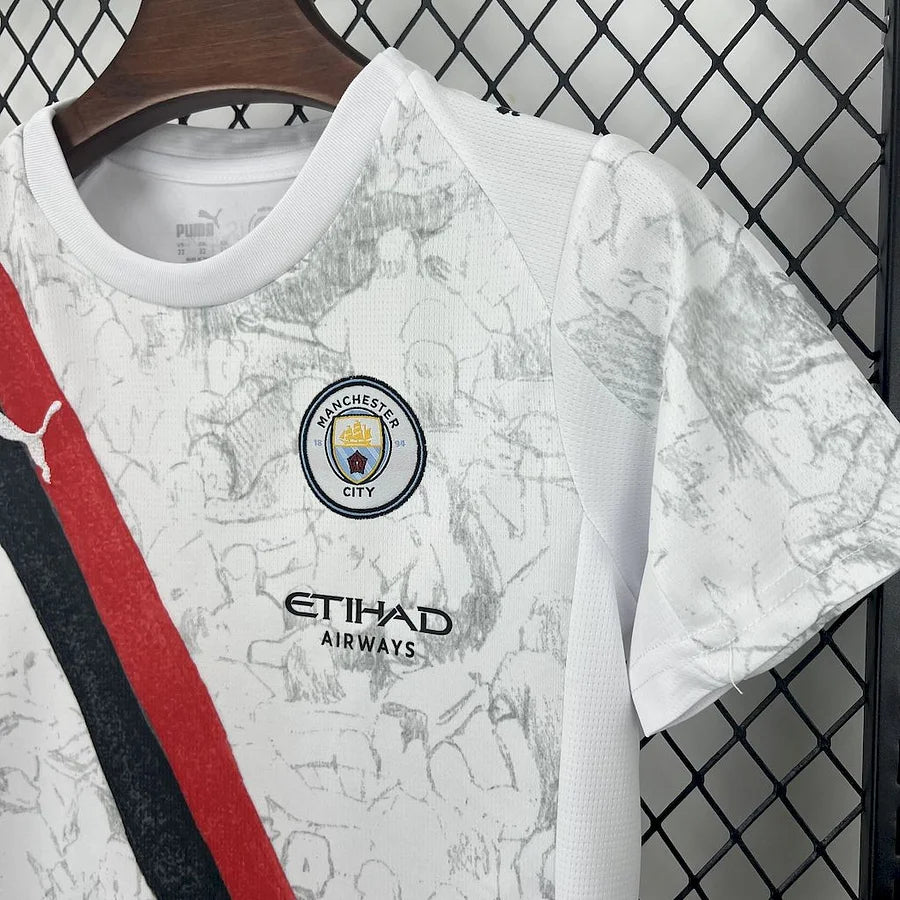 Kit Enfant Manchester City White 2025 2026