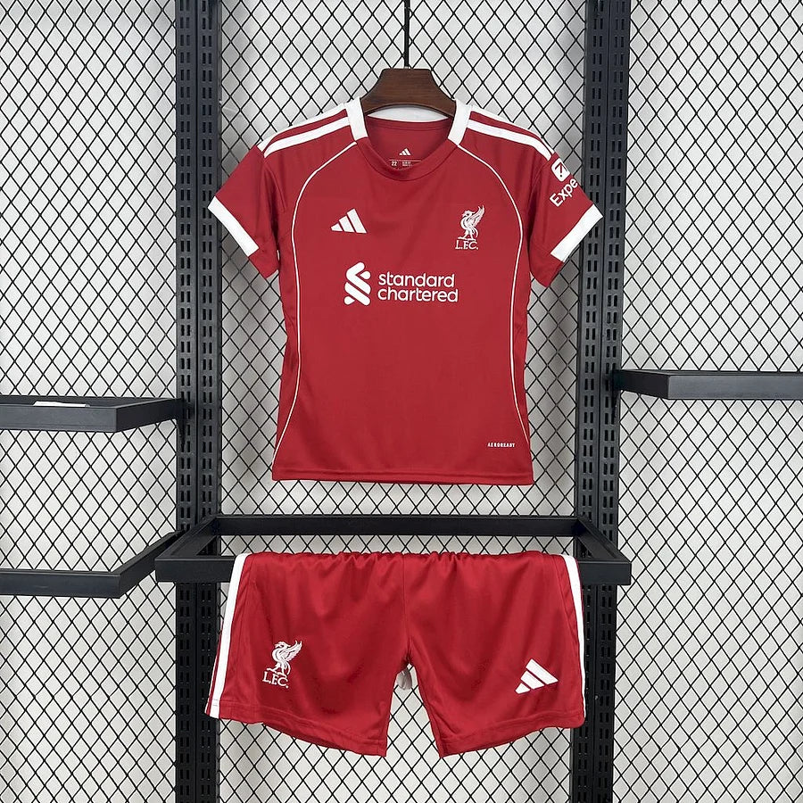 Kit Enfant Maillot Liverpool Foot 2025 2026