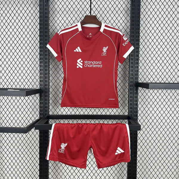 Kit Enfant Maillot Liverpool Foot 2025 2026