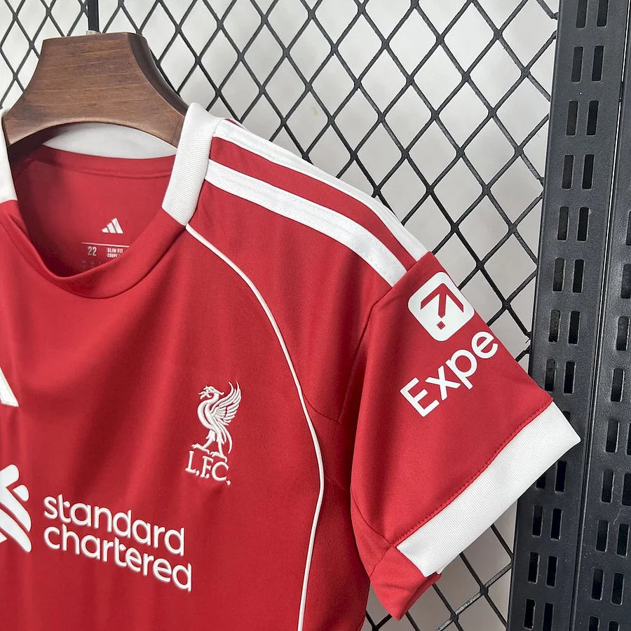 Kit Enfant Maillot Liverpool Foot 2025 2026