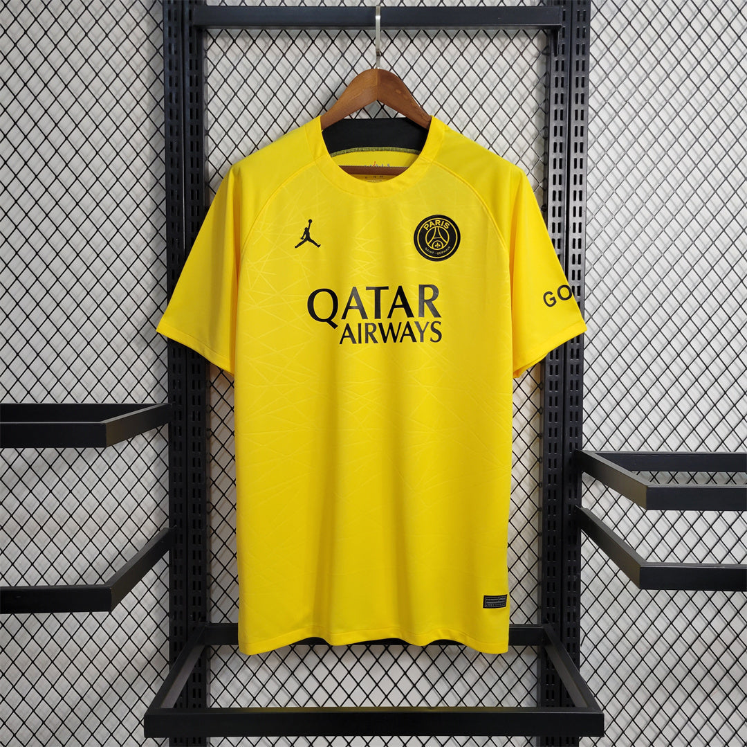 Maillot Paris Saint-Germain avant match Jaune 23/24