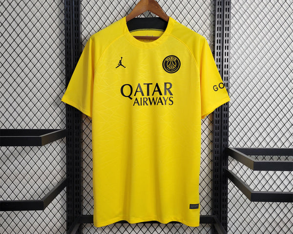 Maillot Paris Saint-Germain avant match Jaune 23/24