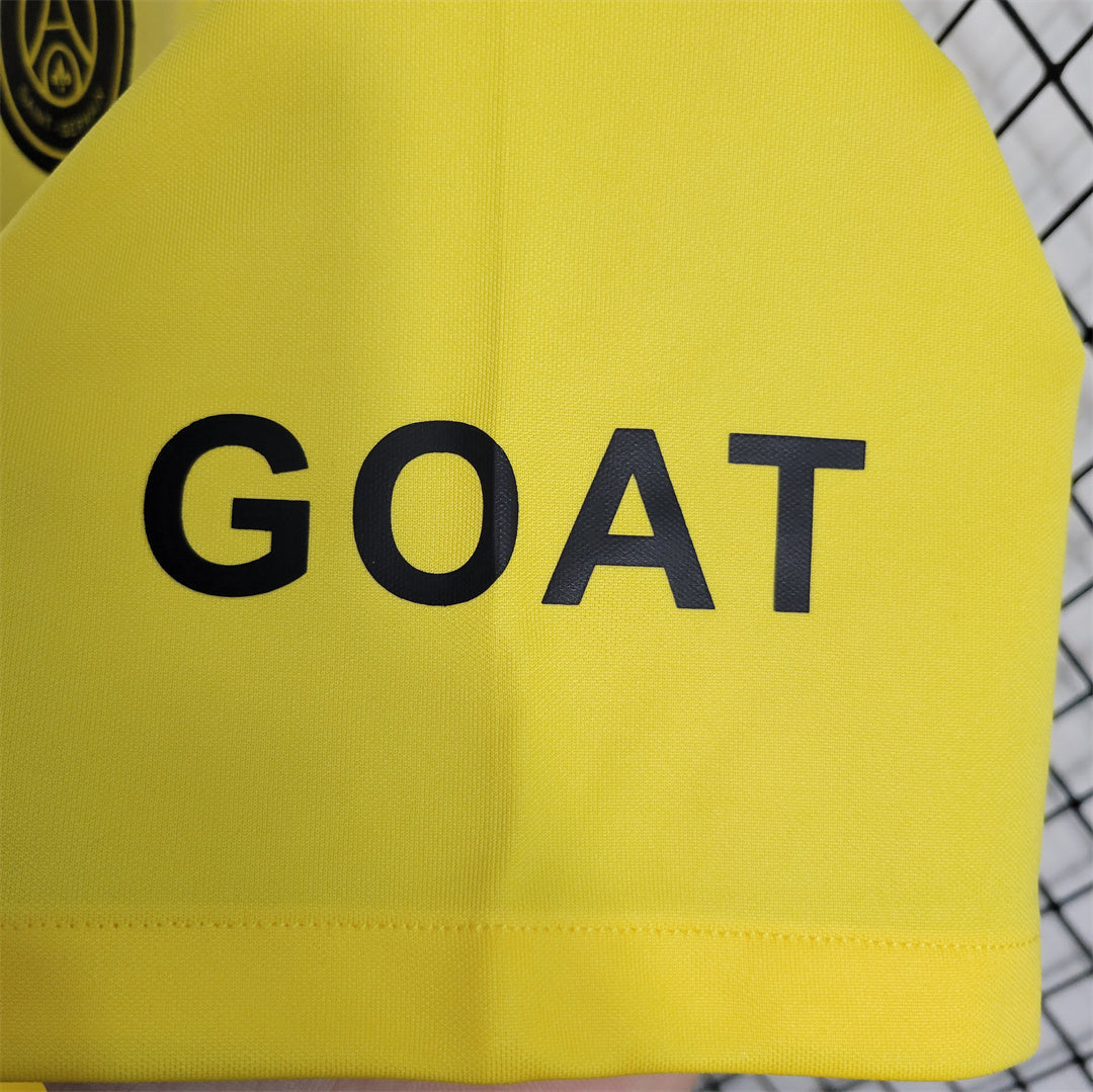 Maillot Paris Saint-Germain avant match Jaune 23/24