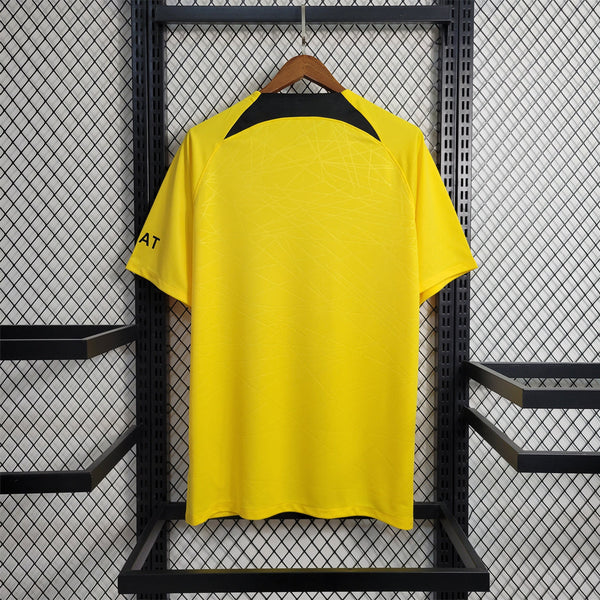 Maillot Paris Saint-Germain avant match Jaune 23/24