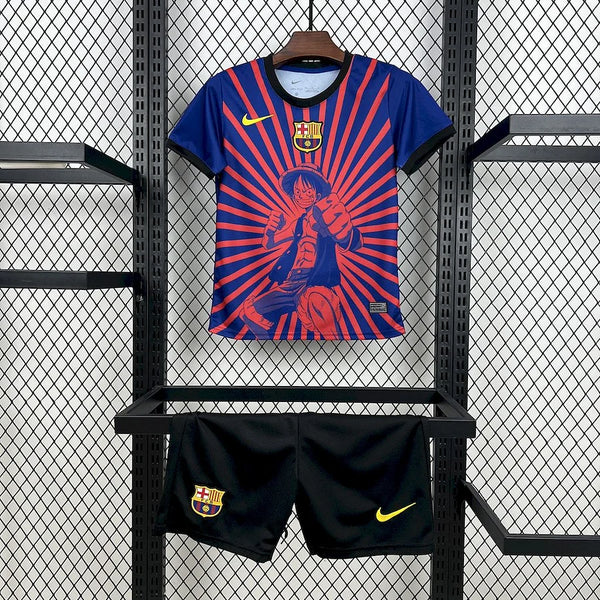 Kit Enfant FC Barcelone Anime One Piece