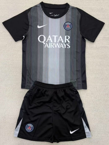 Kit Gardien Enfant PSG noir 2025/2026